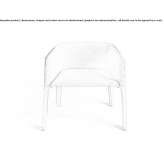 Chair upholstered in fabric with armrests Ostrow