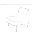 Leather armchair Moere