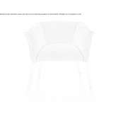 Fabric armchair with armrests Secaria