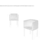 Upholstered armchair with removable cover Radnor