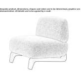 Wool armchair Carouge