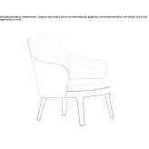 Armchair with armrests Cacique