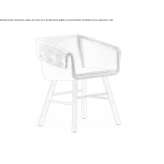 Fabric armchair with armrests Introd