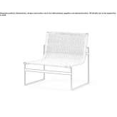 Fotel rattanowy na podstawie sanek Nacka