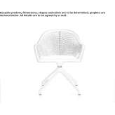 Swivel chair on trestles Bouillon