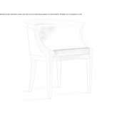 Upholstered cherry wood armchair with armrests Orsogna