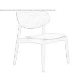 Wooden chair Wymiarki