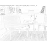 Walnut armchair Lenina