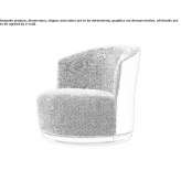 Fabric armchair Guamal