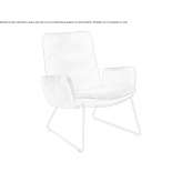 A sled-based armchair with armrests Wagna