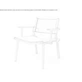 Leather armchair with armrests Zomergem
