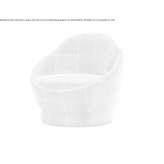 Woolen swivel armchair Carouge