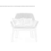 Fabric armchair with armrests Guessing