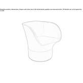 Swivel fabric chair with armrests Polzela