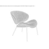 Armchair upholstered with fabric Cosereni