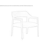 Upholstered armchair with armrests Zaldivia