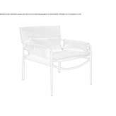 Fabric armchair with armrests Wildon