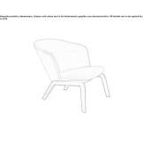 Armchair with armrests Festus
