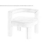 Fabric armchair Sooss