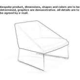 Fabric chair with removable cover Volovat