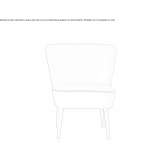 Fabric armchair Popeni