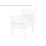 Ash armchair with armrests Ternengo