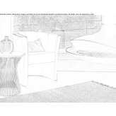 Leather armchair Thorigne