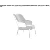 Fabric armchair with armrests Lignana