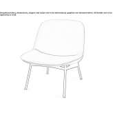 Fabric armchair Coxolico