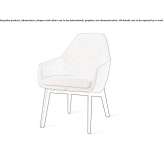Fabric armchair with armrests Tallinn