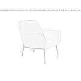 Fabric armchair with armrests Kontenko