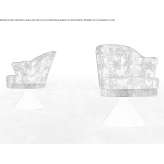 Fabric armchair with armrests Timoteo