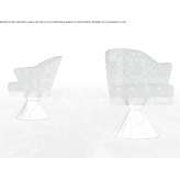 Fabric armchair with armrests Timoteo