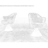 Fabric armchair with armrests Timoteo