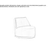 Fabric swivel armchair Casnigo