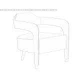 Fotel materiałowy z podłokietnikami Timelkam