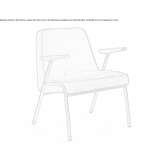 Fabric armchair with armrests Labiszyn