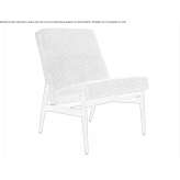 Fabric armchair Tremont