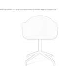 Swivel armchair, upholstered, with armrests Zavrc