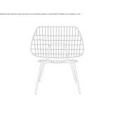 Steel armchair Konskie