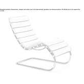 Chaise longue upholstered in leather Velikent
