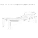 Upholstered chaise longue Soata