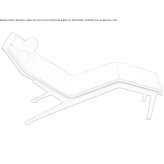 Oak chaise longue Sparks