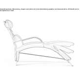 Leather chaise longue Sacaba