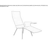 Chaise longue in tanned leather Zonza