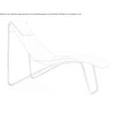 Chaise longue in tanned leather Caucagua