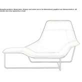 Upholstered chaise longue Brylivka
