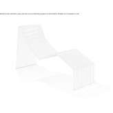 Chaise longue made of galvanized steel Gianico