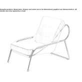 Upholstered chaise longue Kokrica