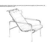 Chaise longue upholstered in leather Paravola